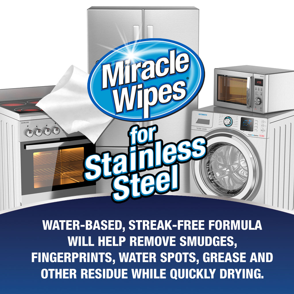 MiracleWipes for Stainless Steel