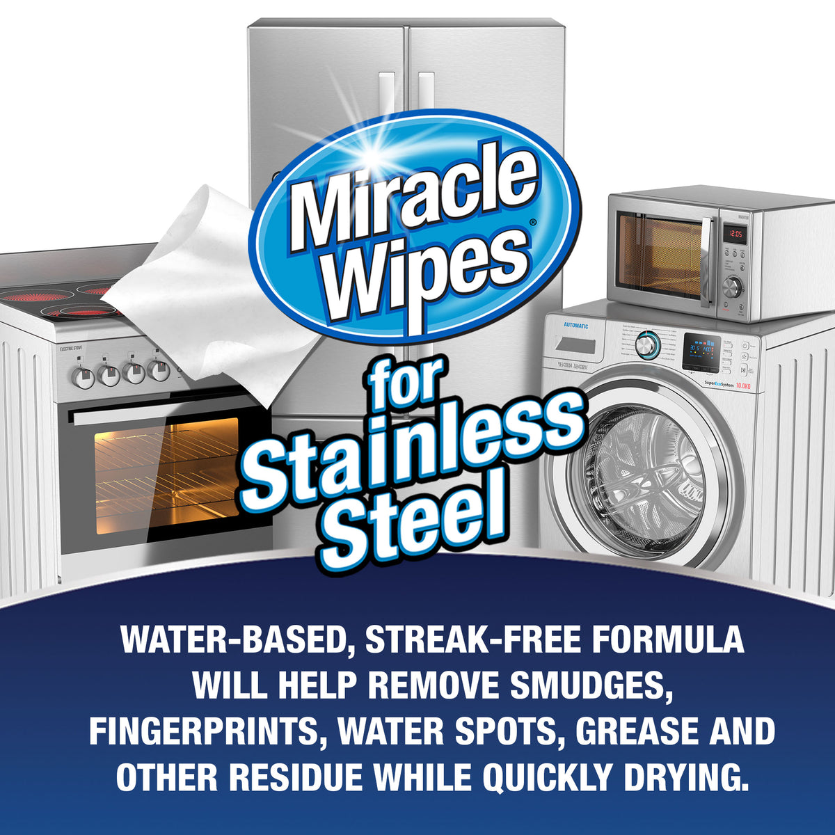 Miracle Wipes For Stainless Steel Cleaning Kitchen Appliances