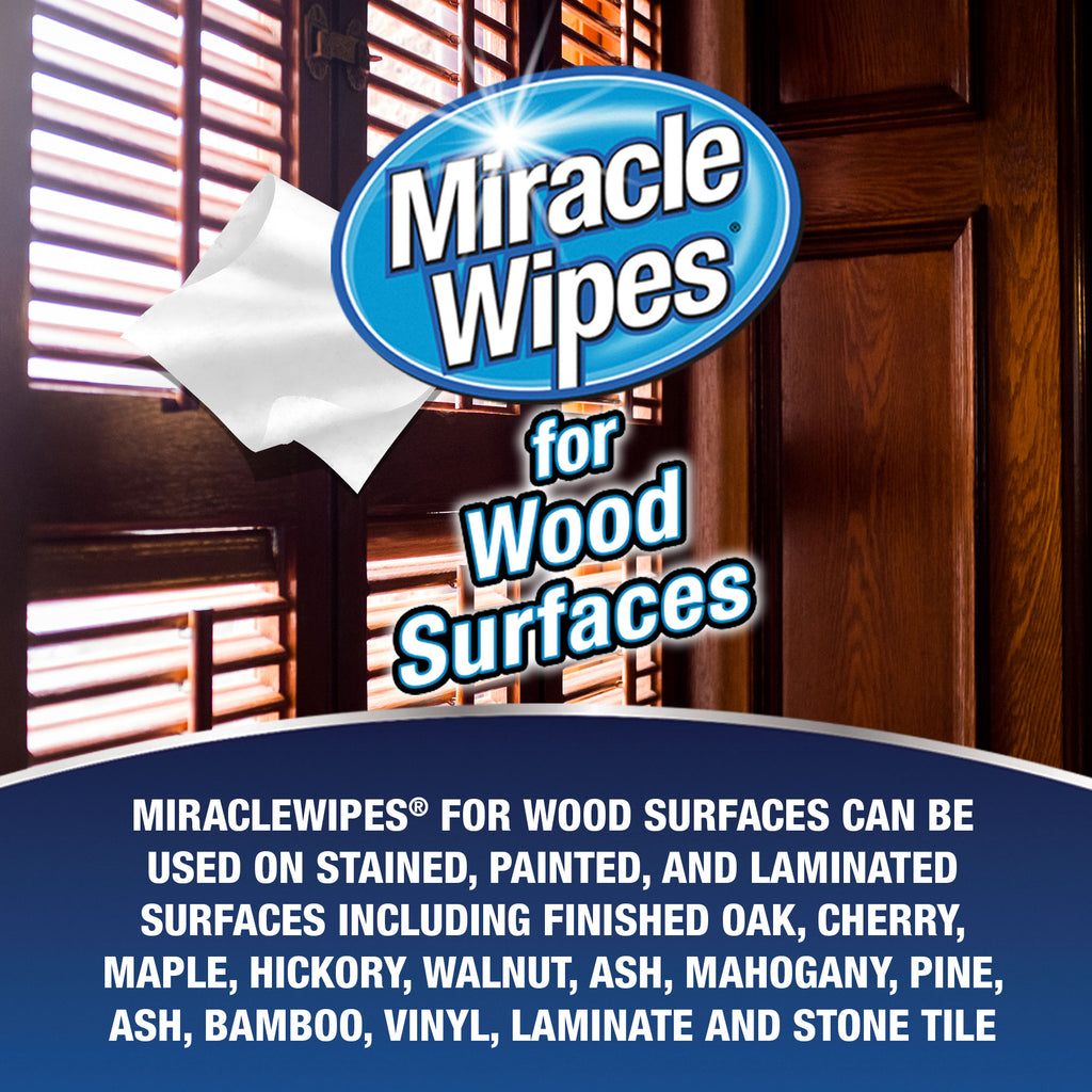MiracleWipes for Wood Surfaces