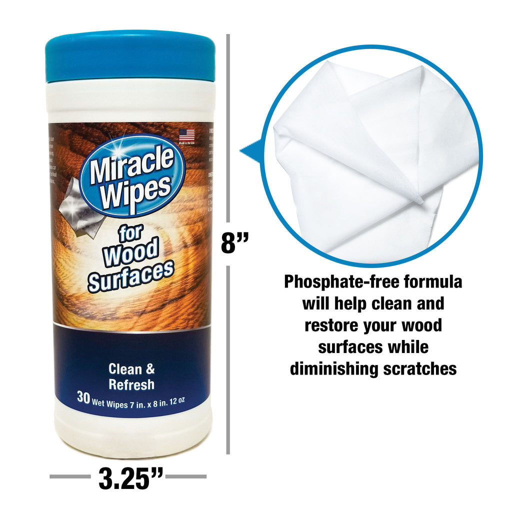 MiracleWipes for Wood Surfaces